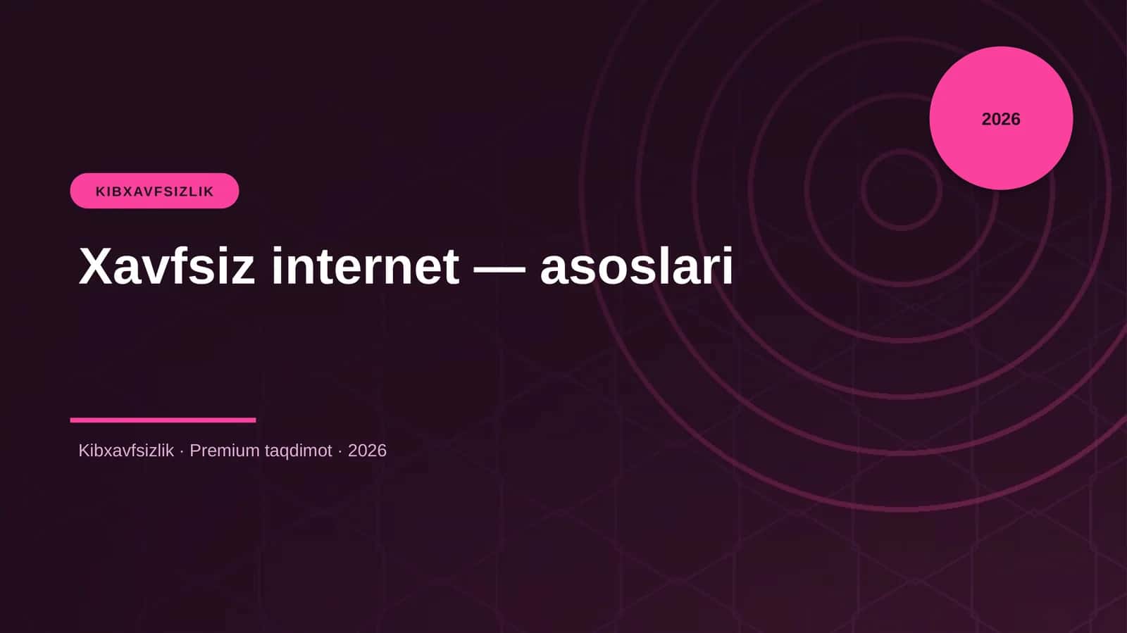 Xavfsiz internet — asoslari 1