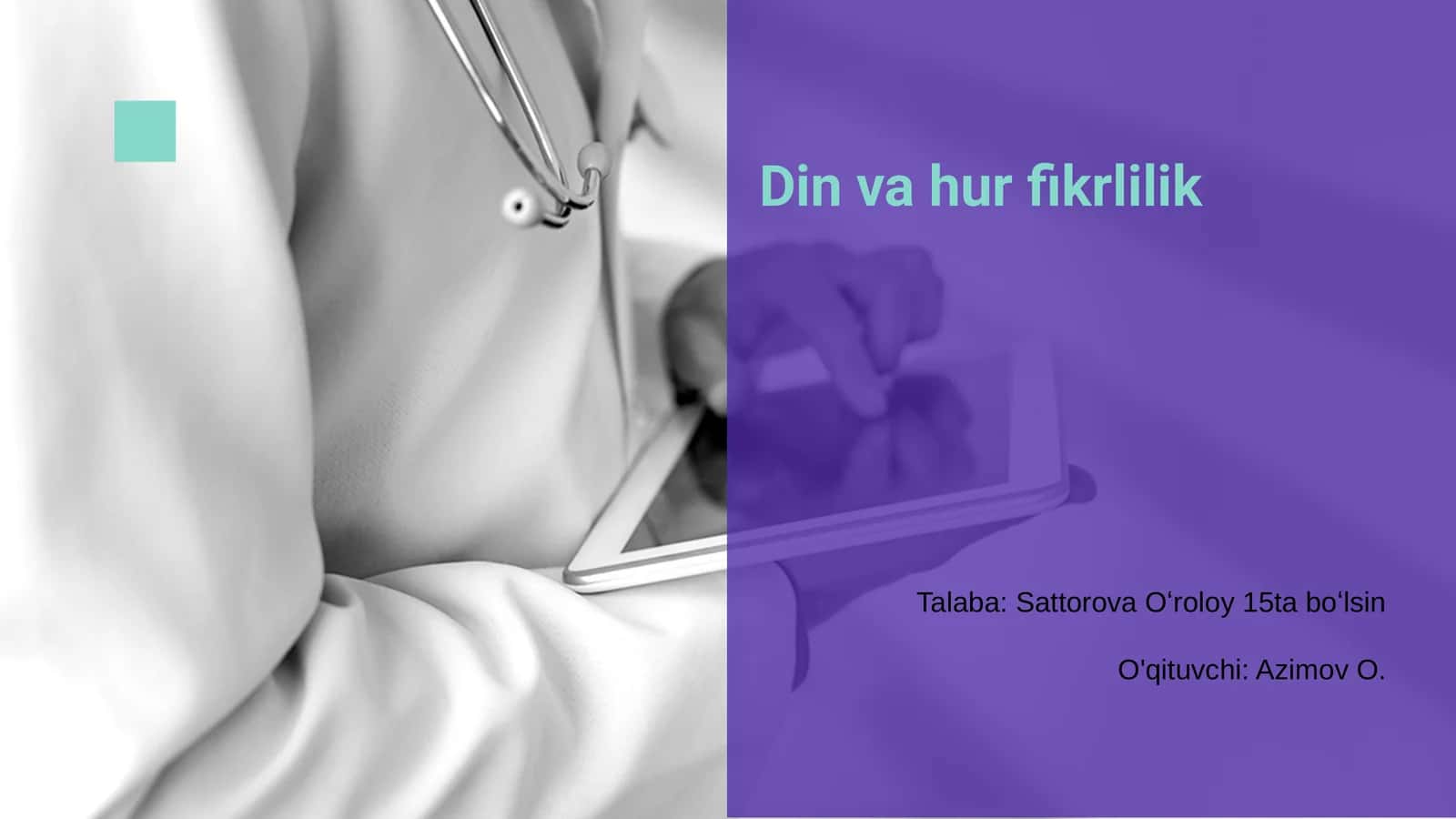 Din va hur fikrlilik 1