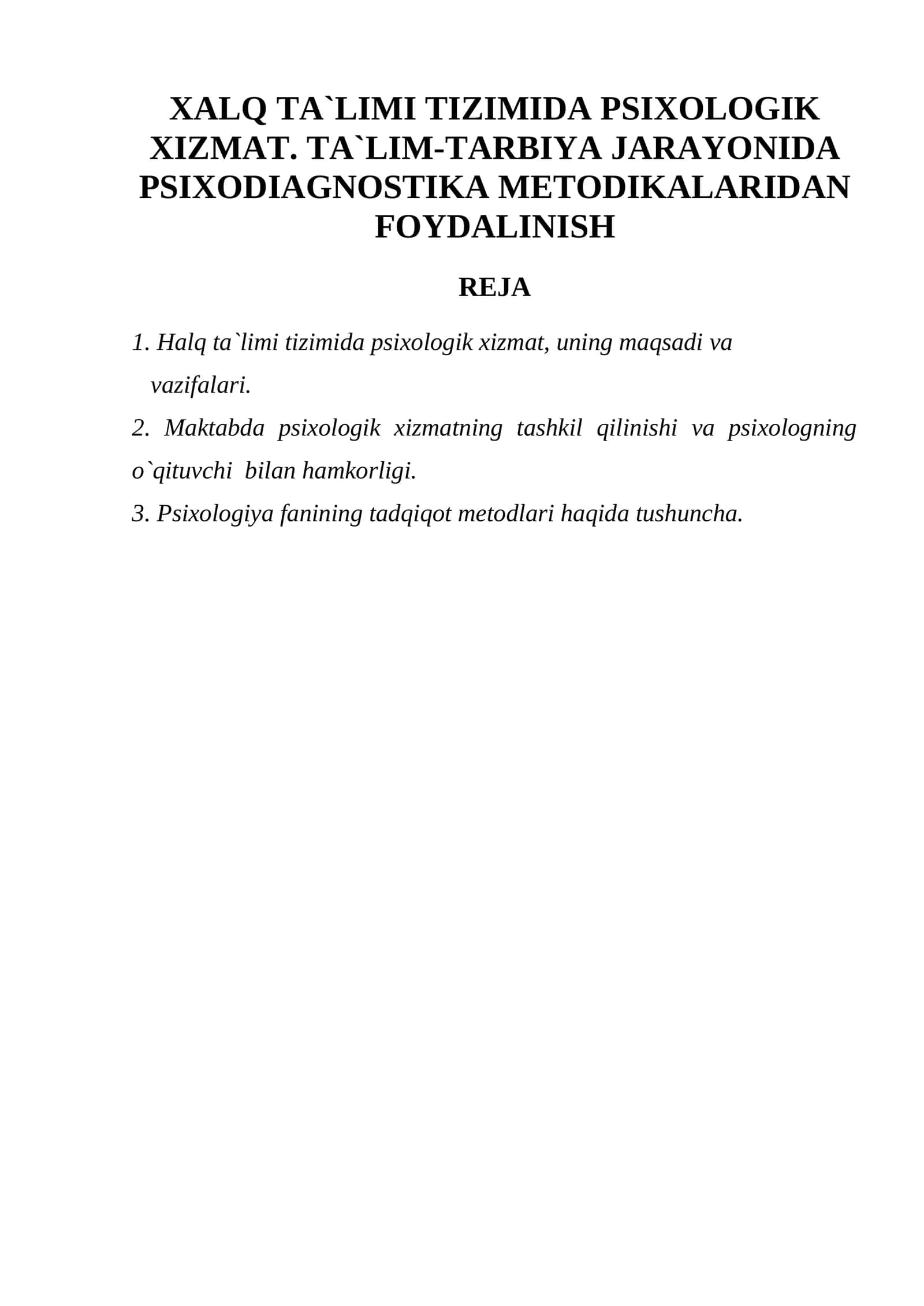 Maktabdagi Psixologik Xizmat 1