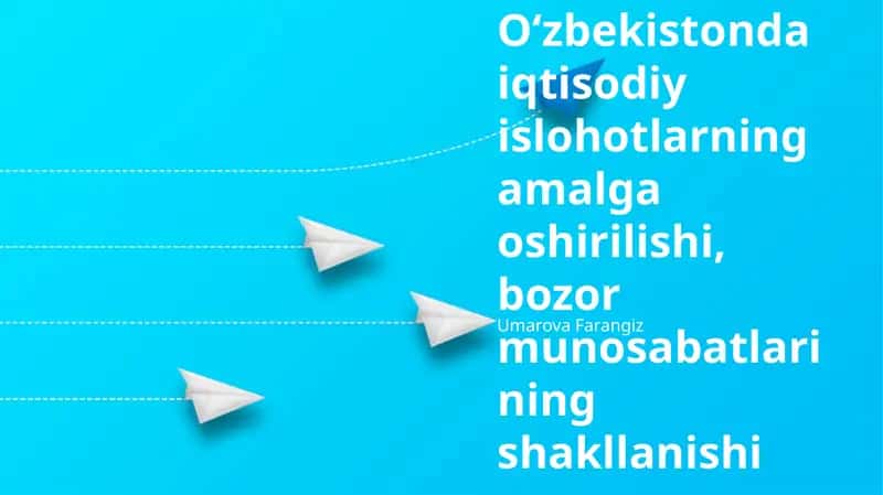 Iqtisodiy islohotlarning amalga oshirilishi 1
