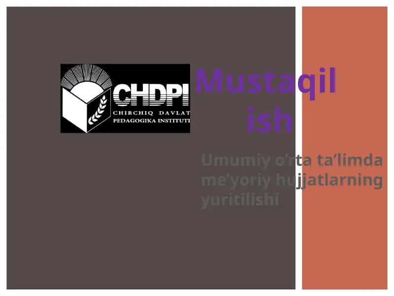 Zamonaviy maktabning tashkiliy tuzilishi 1