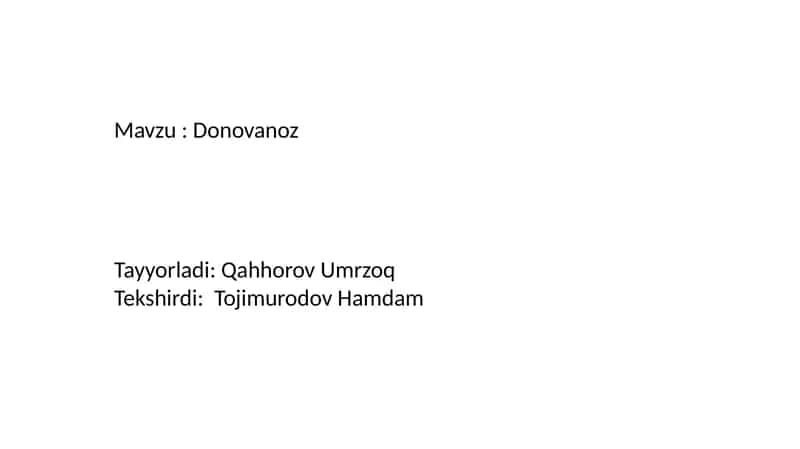 Donovanoz 1