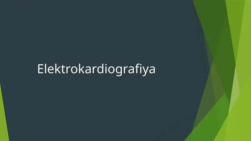 Elektrokardiografiya 1