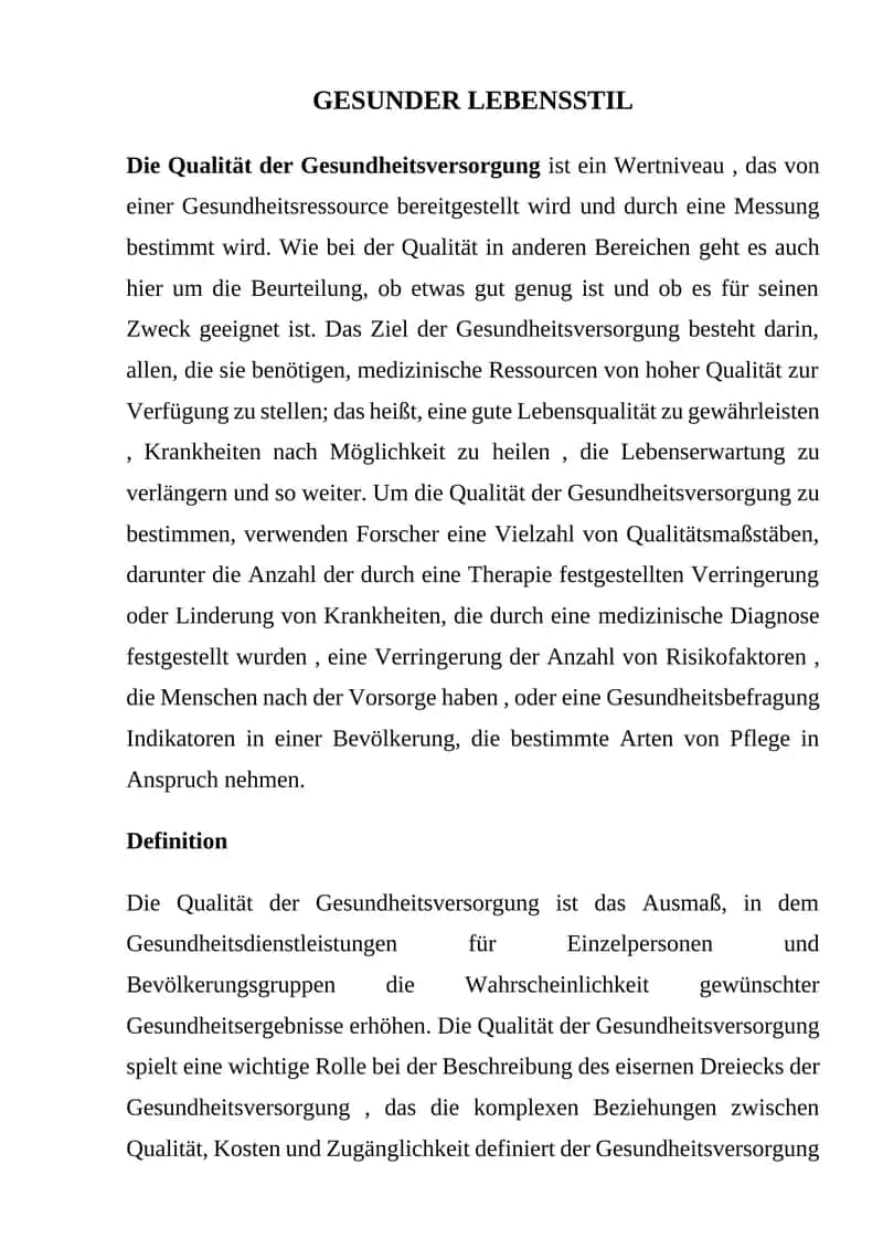 GESUNDER LEBENSSTIL 1