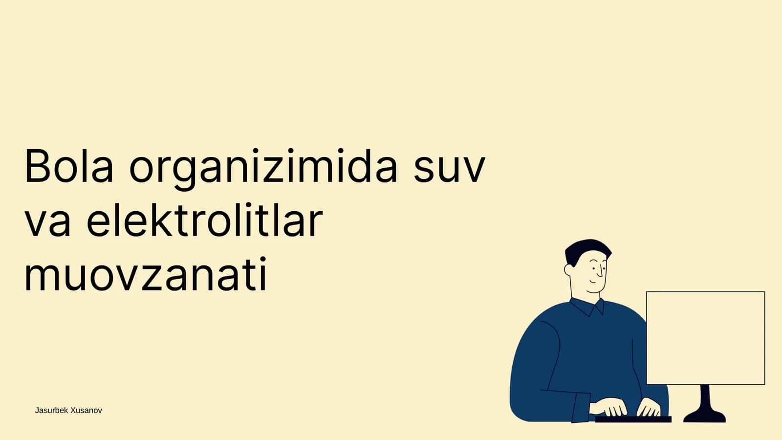 Suv va elektrolitlar muovzanati 1