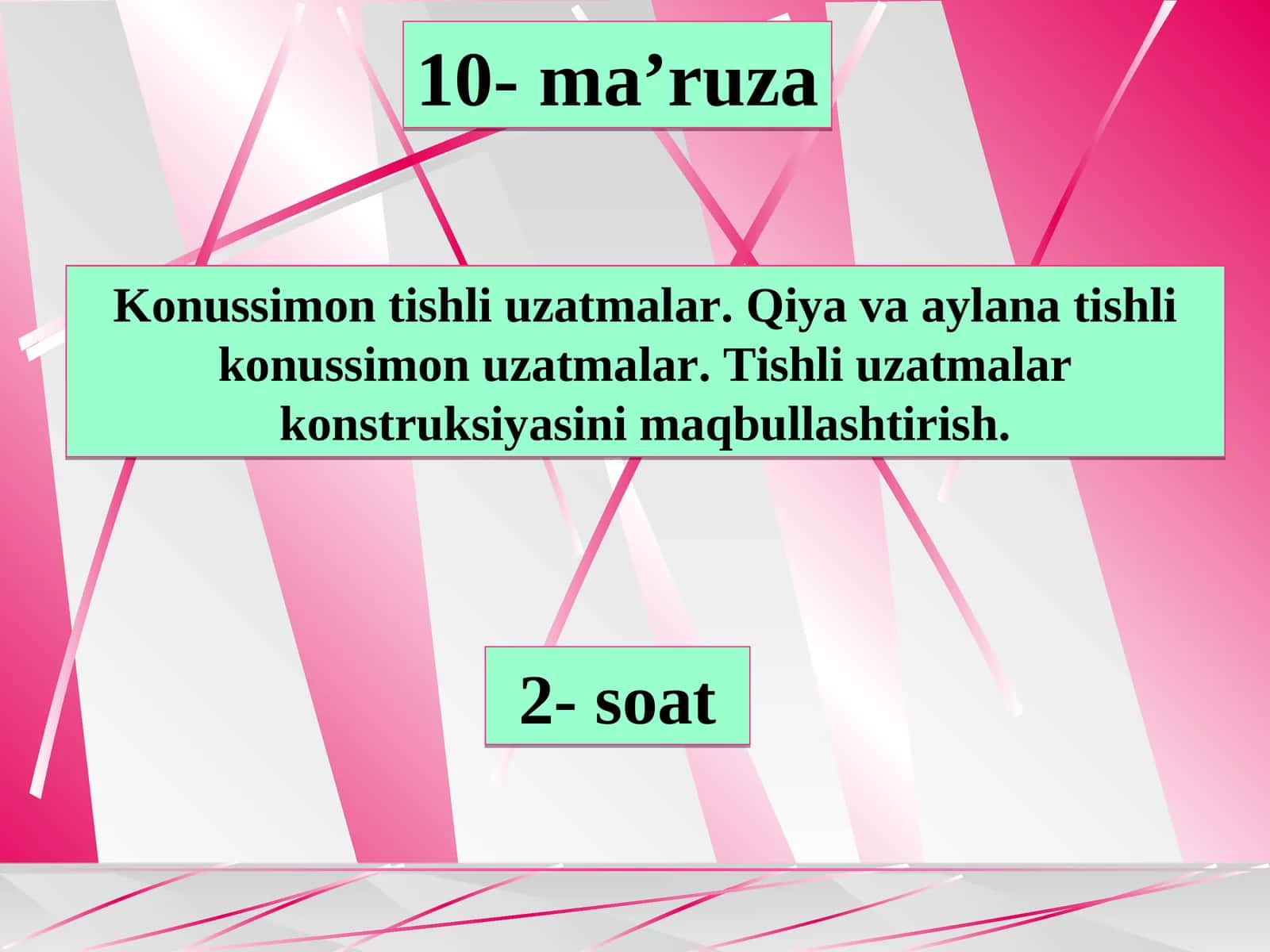 Konussimon tishli uzatmalar 1