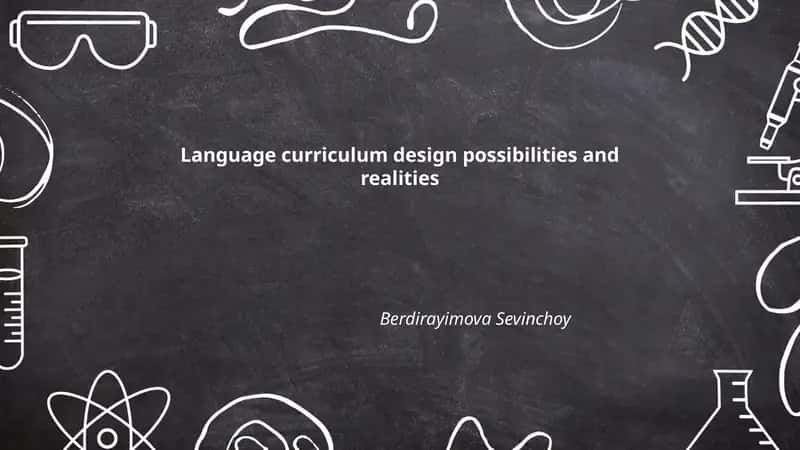 Language curriculum design possibilities and realities 1
