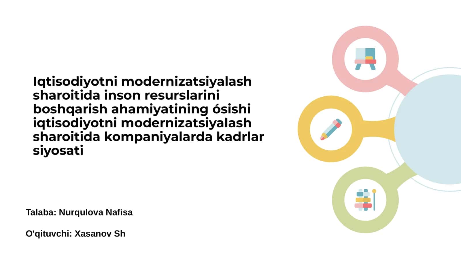 Kadrlar siyosati va kompaniyalarda kadrlarni boshqarish 1