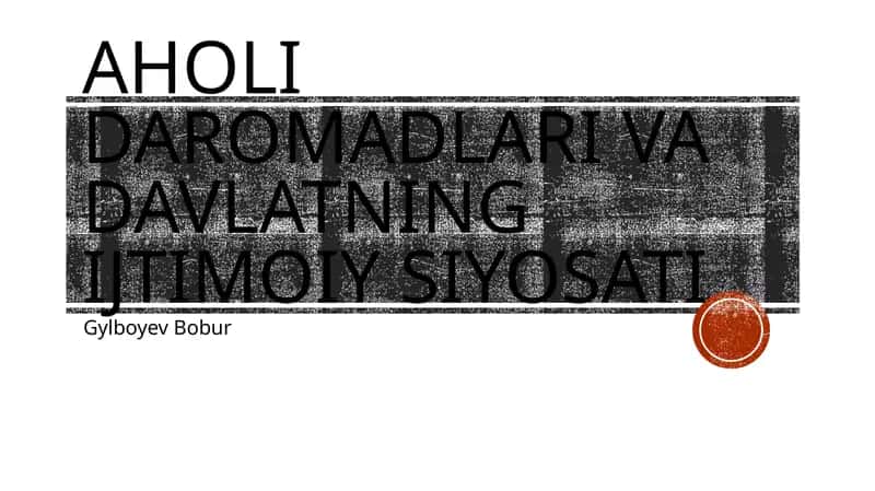 Aholidaromadlarivadavlatningijtimoiysiyosati 1