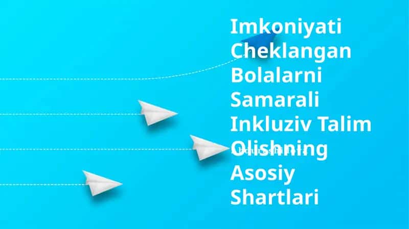 Imkoniyati Cheklangan Bolalarni Samarali Inkluziv Talim Olishning Asosiy Shartlari