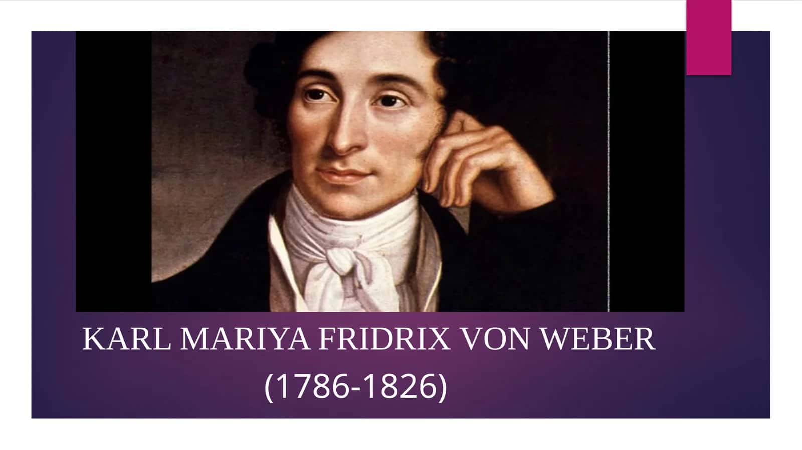 Karl Mariya Fridrix fon Weber 1