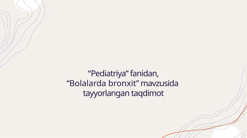 Bolalarda bronxit 1