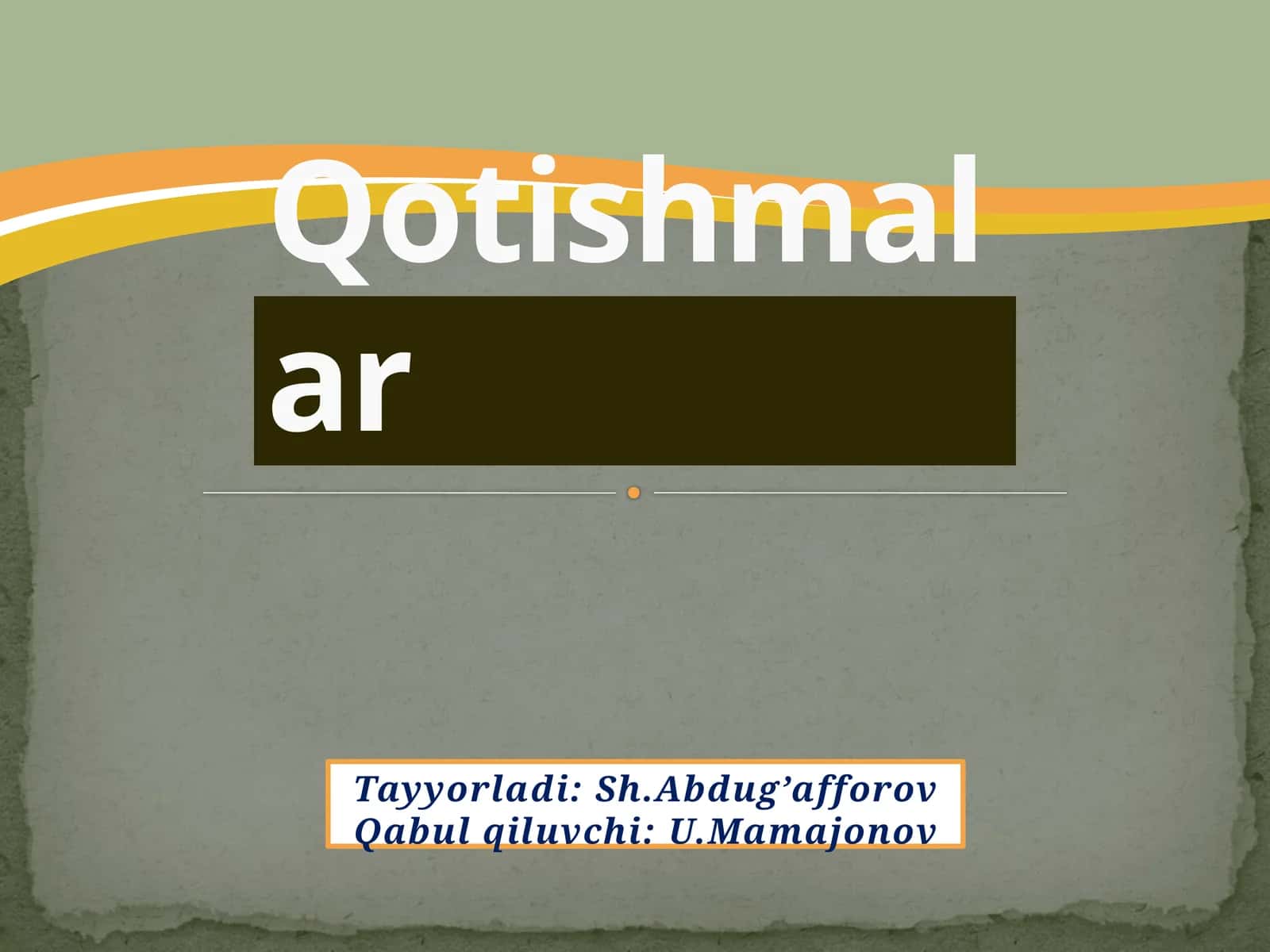 Qotishmalar 1