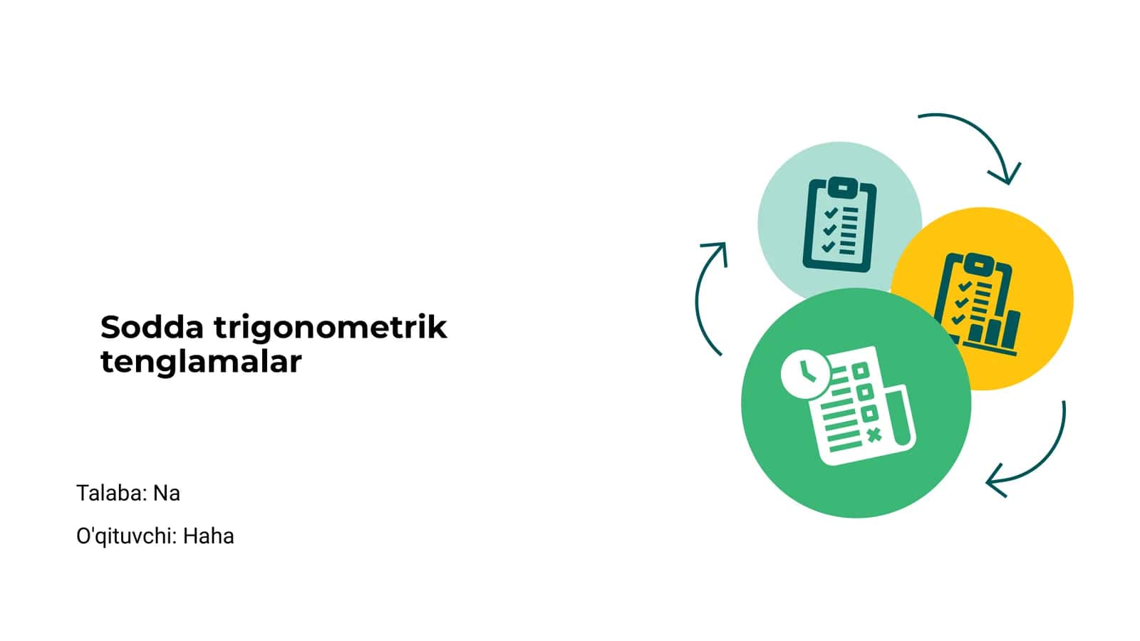 Sodda trigonometrik tenglamalar 1