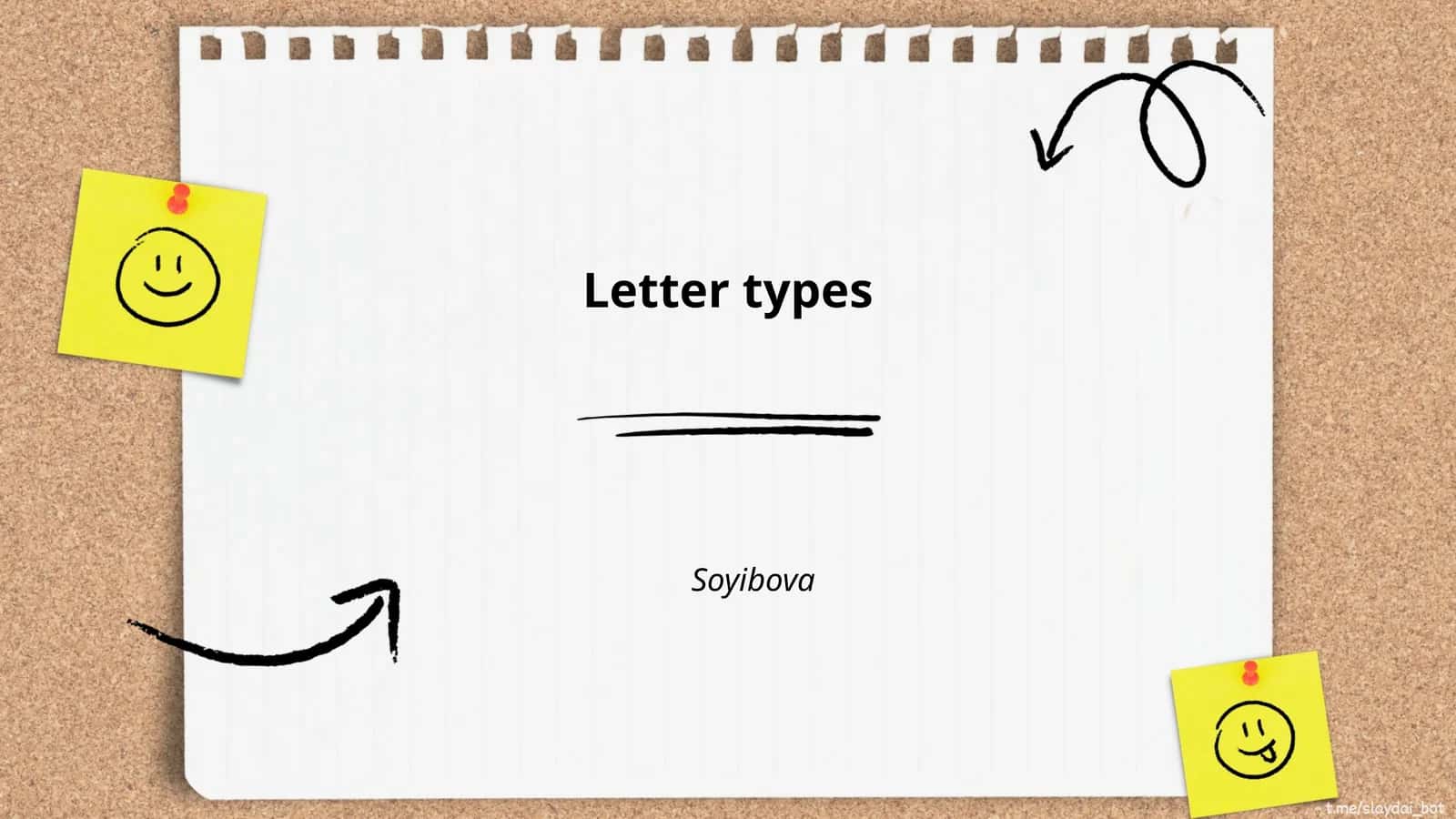 Letter types 1