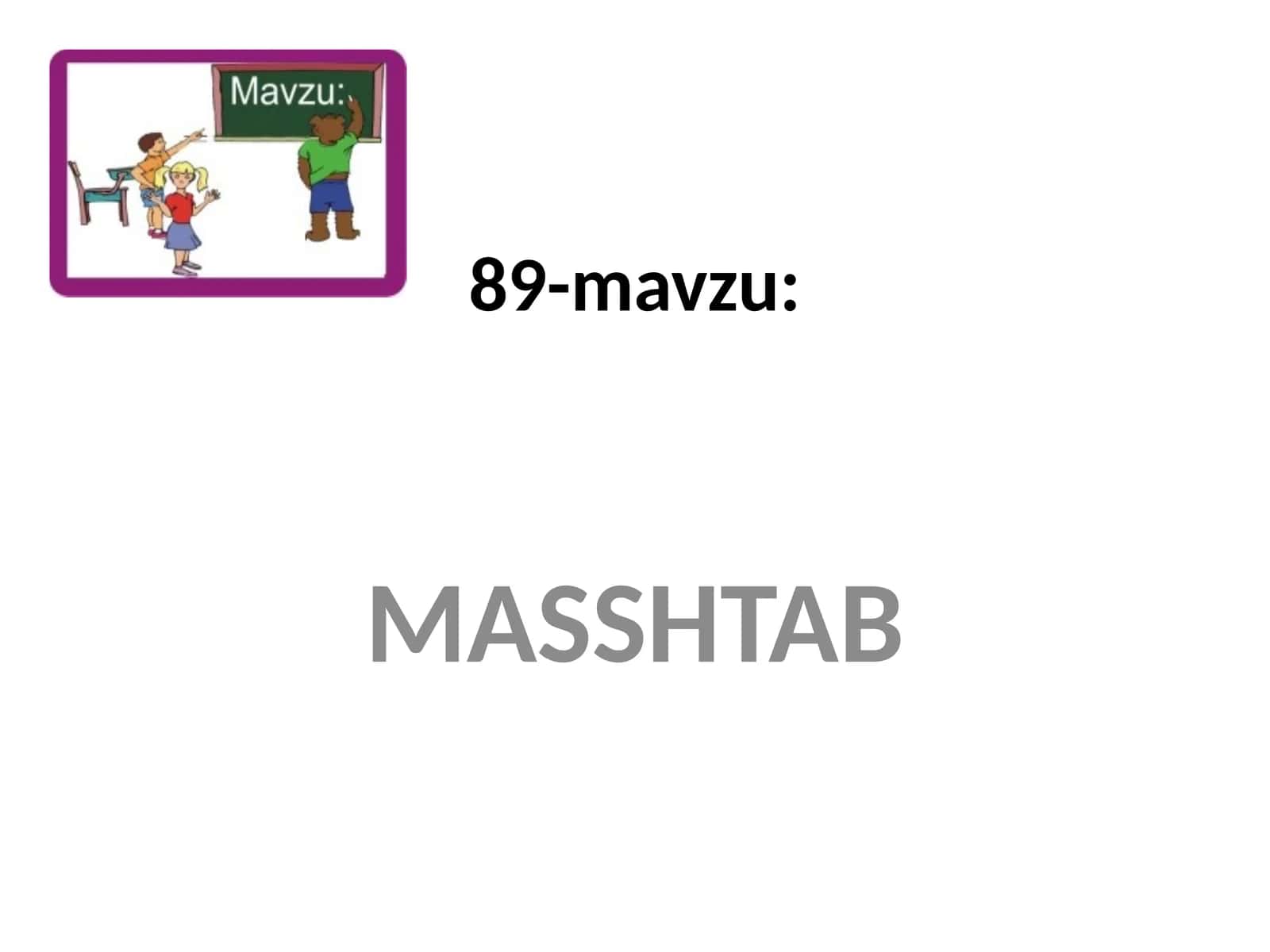 Masshtab 1