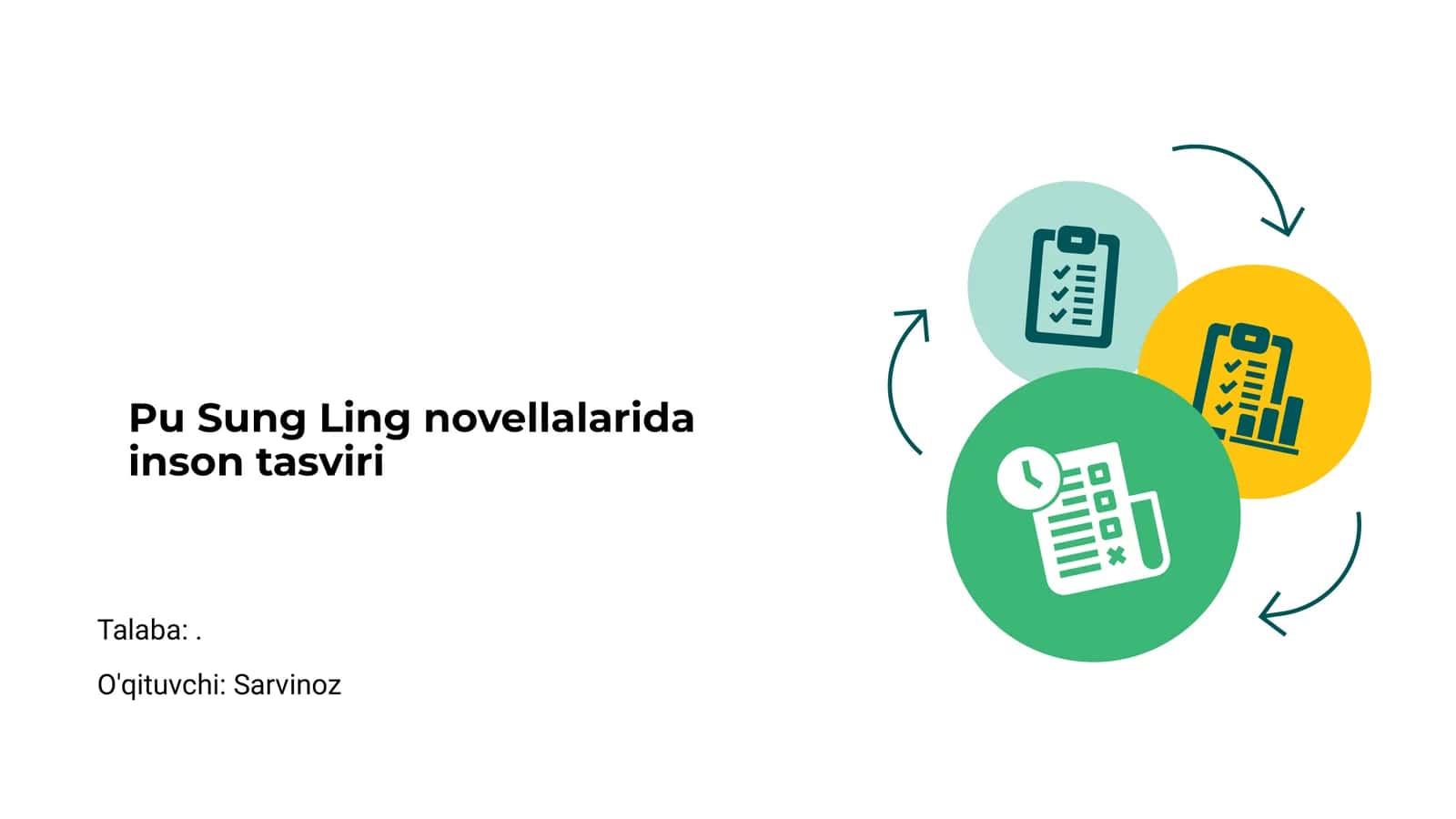 Pu Sung Ling novellalarida inson tasviri 1