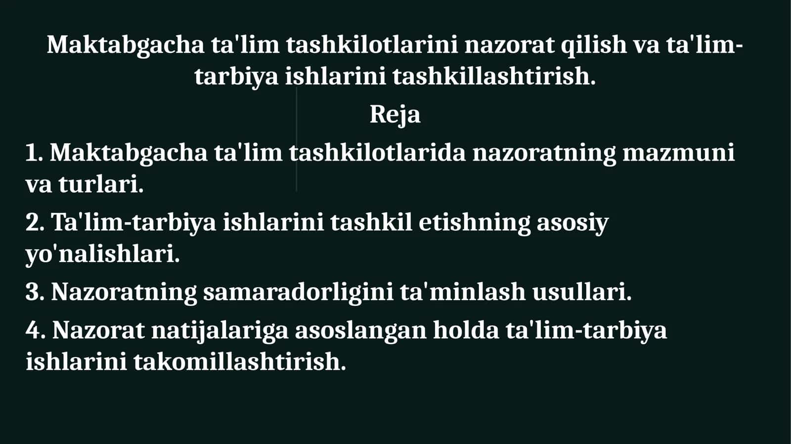 Maktabgachata'limtashkilotlaridanazoratningmazmunivaturlari 1
