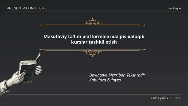 Masofaviy ta'lim platformalarida psixologik kurslar tashkil etish 1
