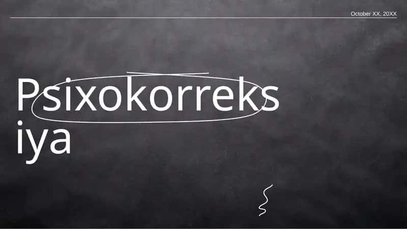 Psixokorreksiya 1