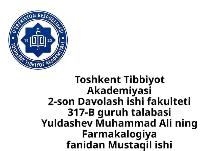 Antibakterial vositalar 1