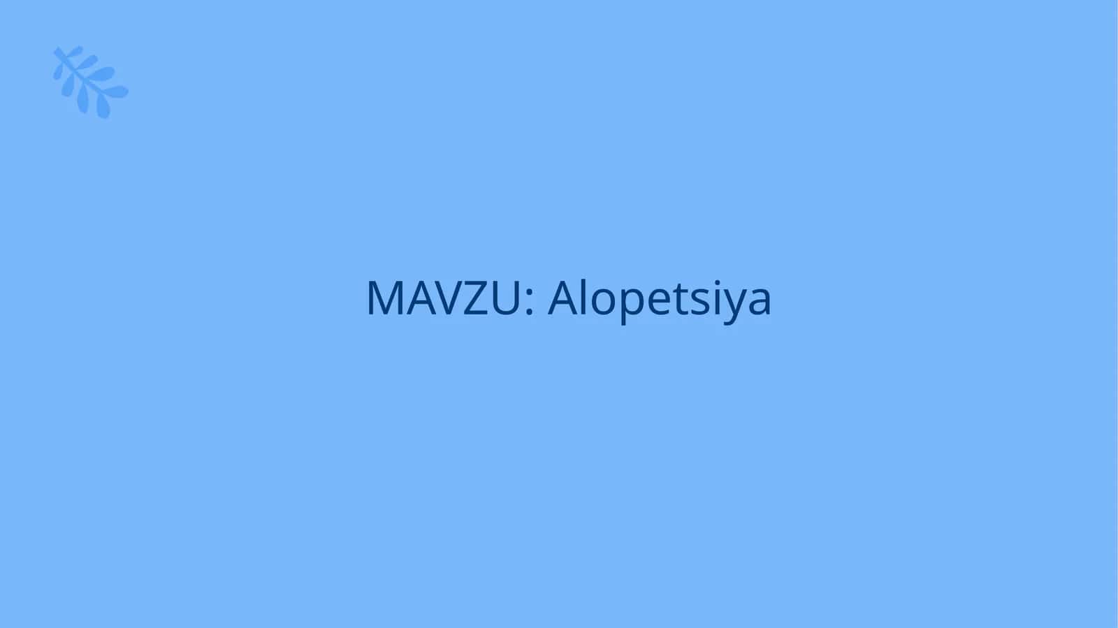Alopetsiya 1