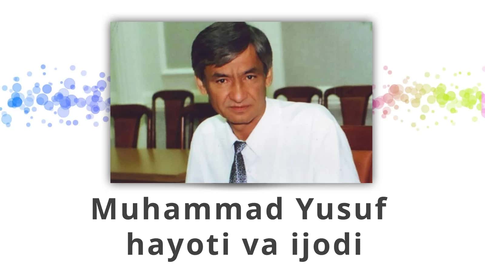 Muhammad Yusuf hayoti va ijodi 1