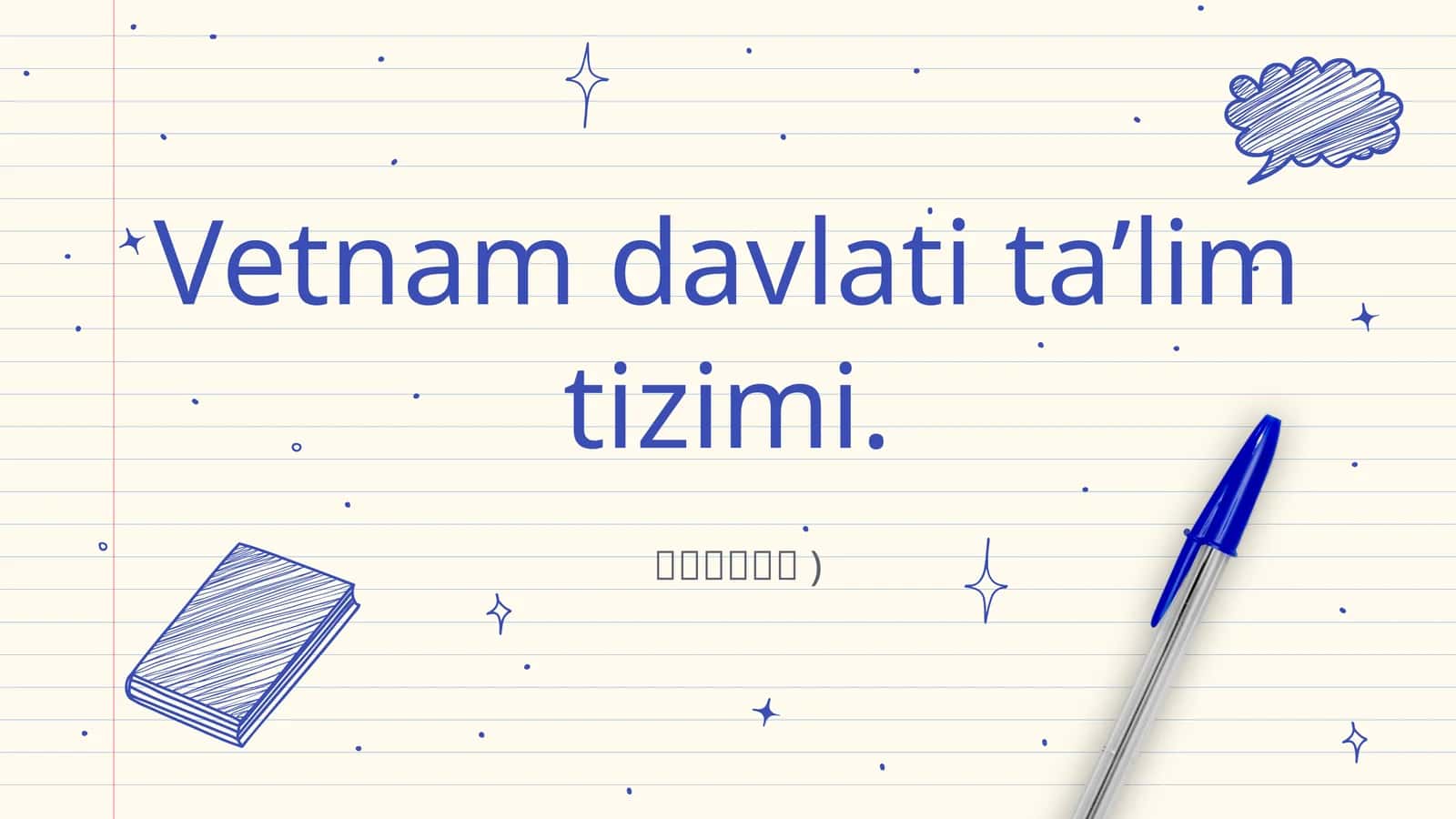 Vetnam davlati ta’lim tizimi 1