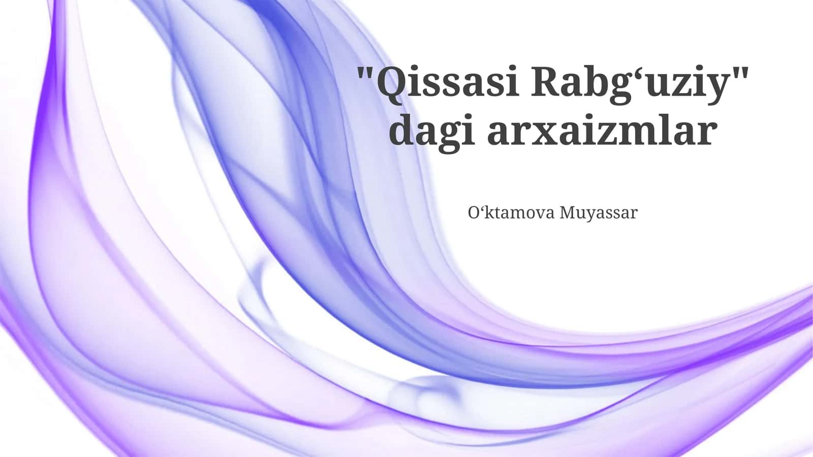 Qissasi Rabg'uziy 1