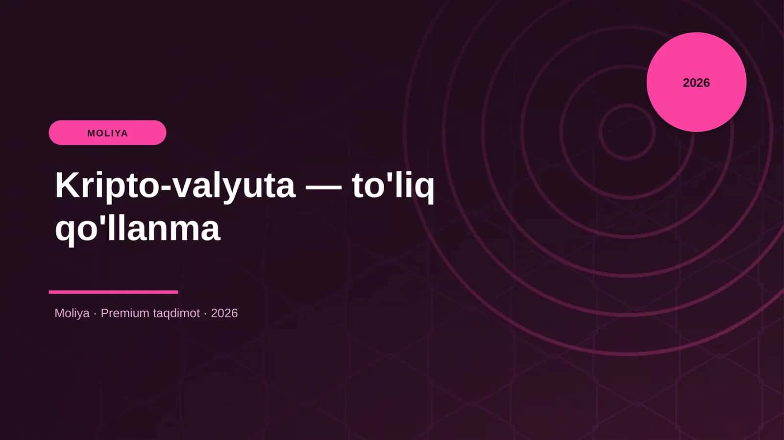 Kripto-valyuta — to'liq qo'llanma 1