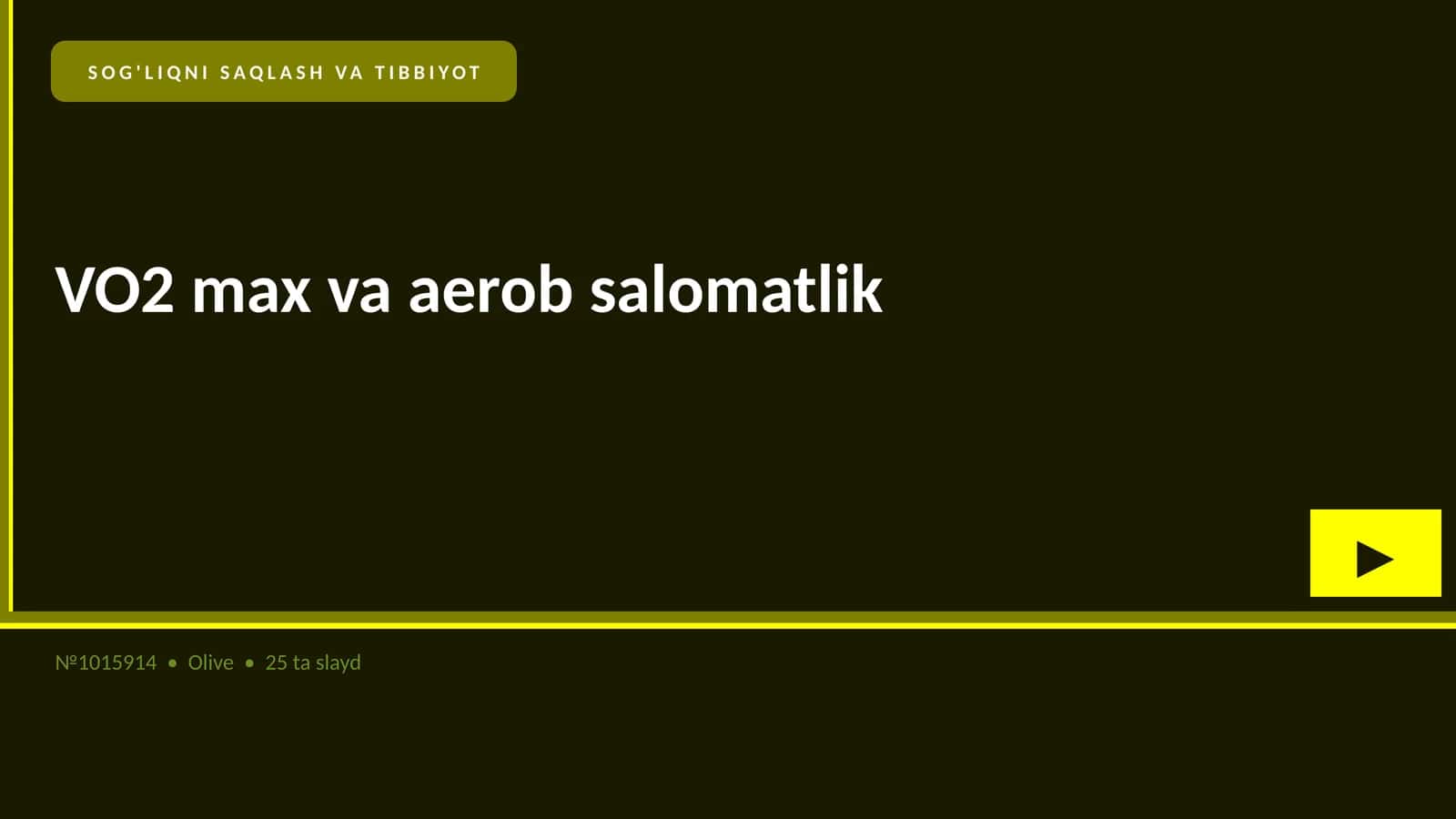 VO2 max va aerob salomatlik 1