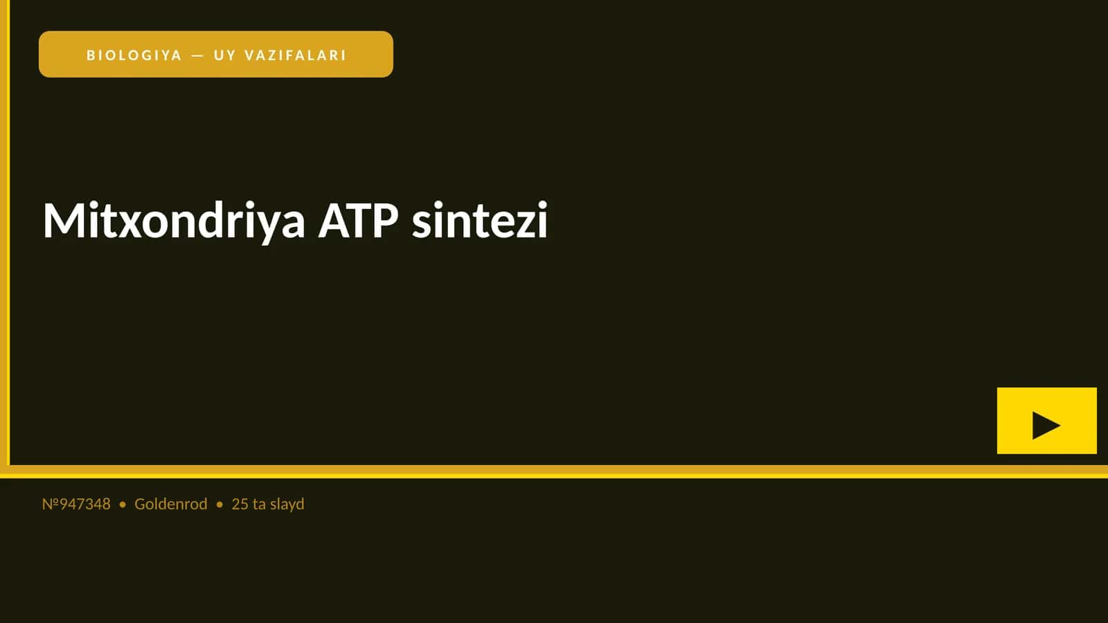 Mitxondriya ATP sintezi 1