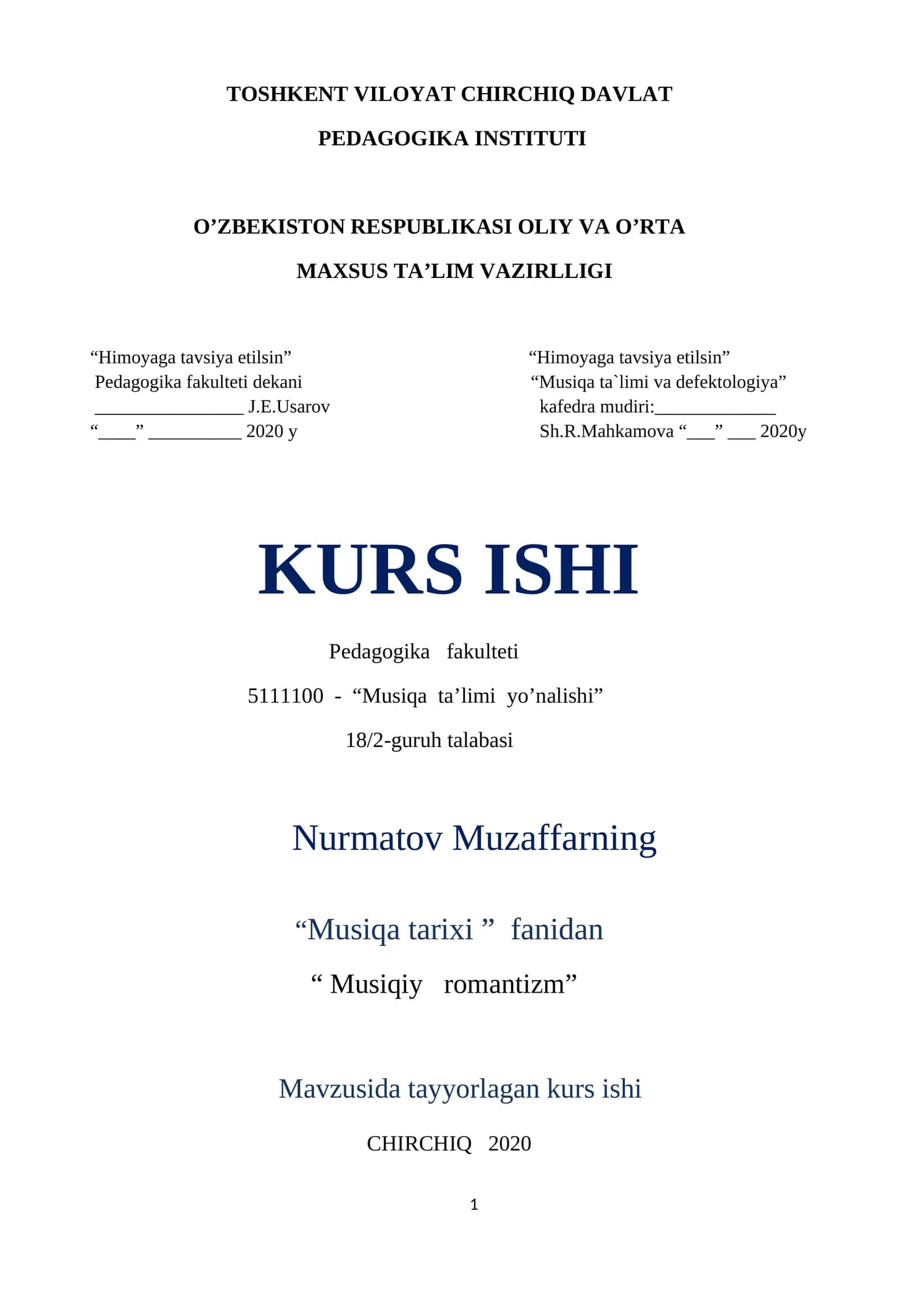 Musiqiy romantizm 1