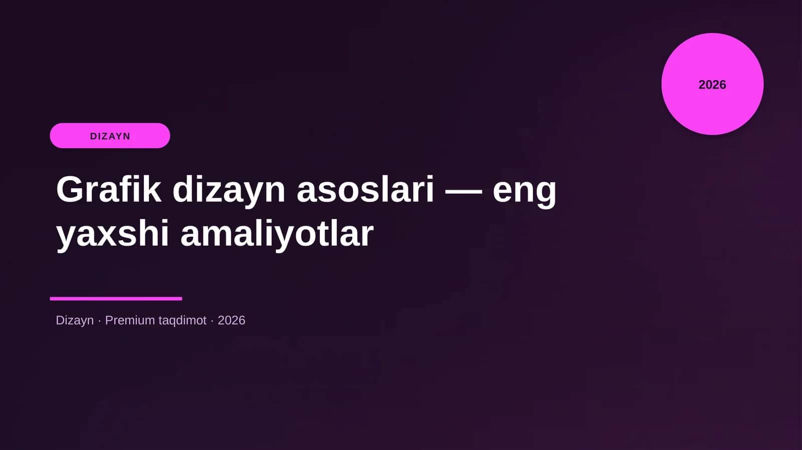 Grafik dizayn asoslari 1
