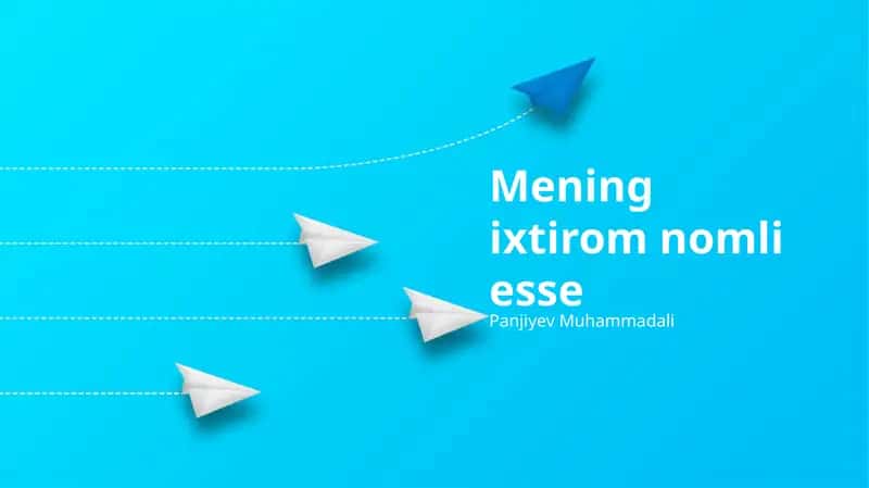 Mening ixtirom nomli esse 1