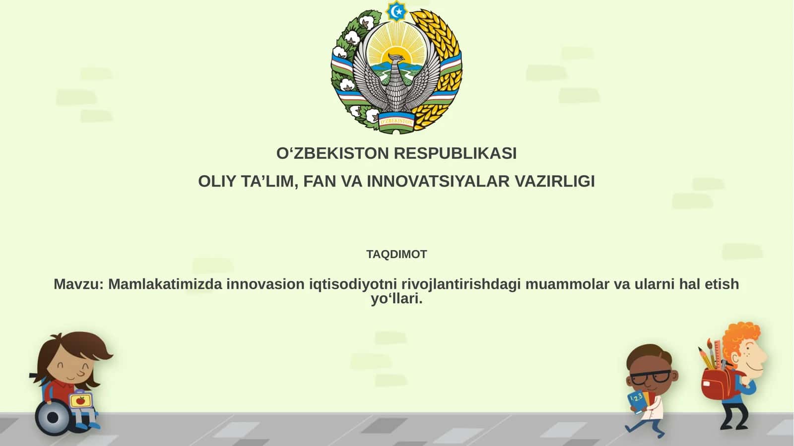 Innovatsion iqtisodiyot 1