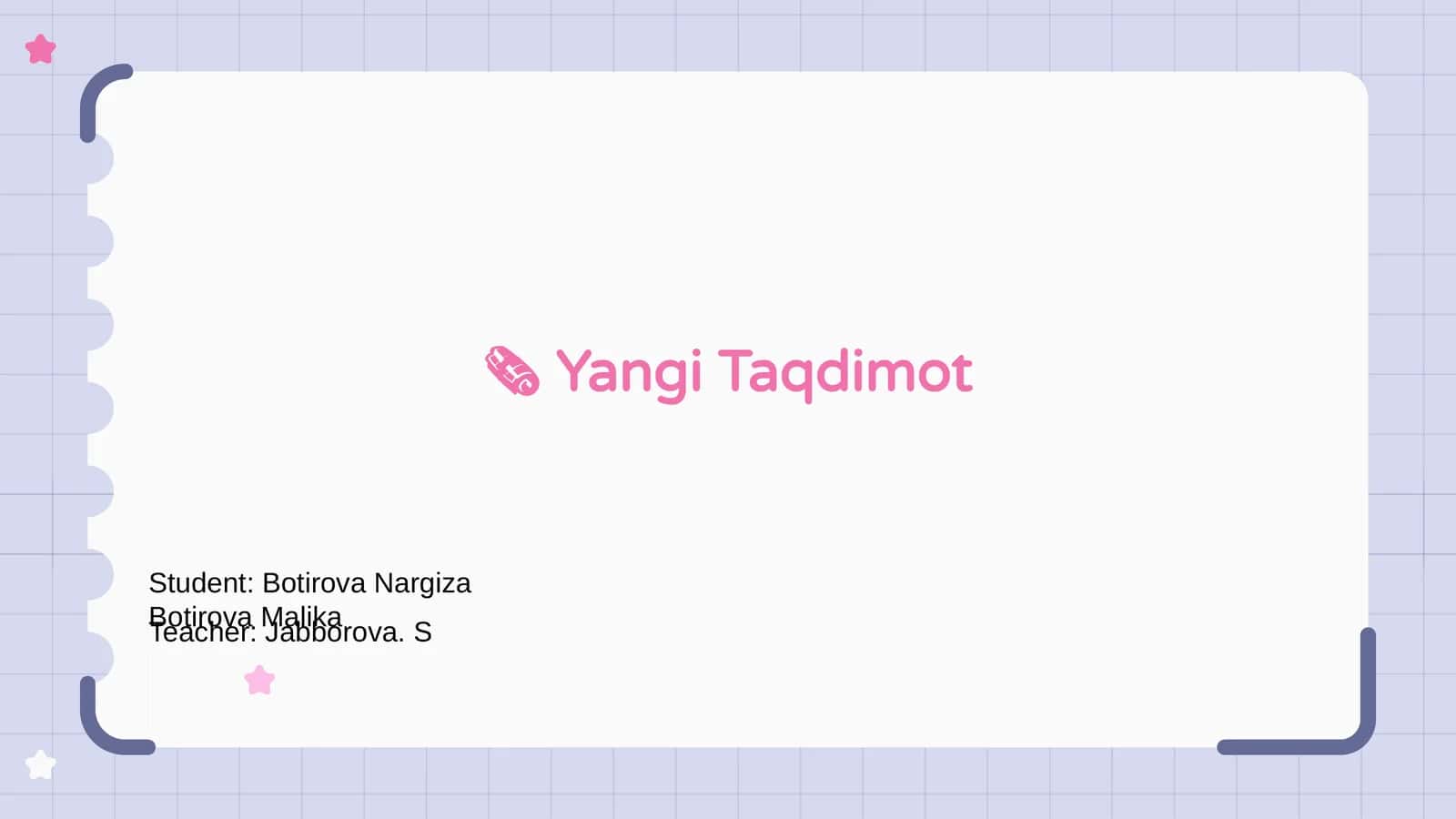 Yangi Taqdimot 1