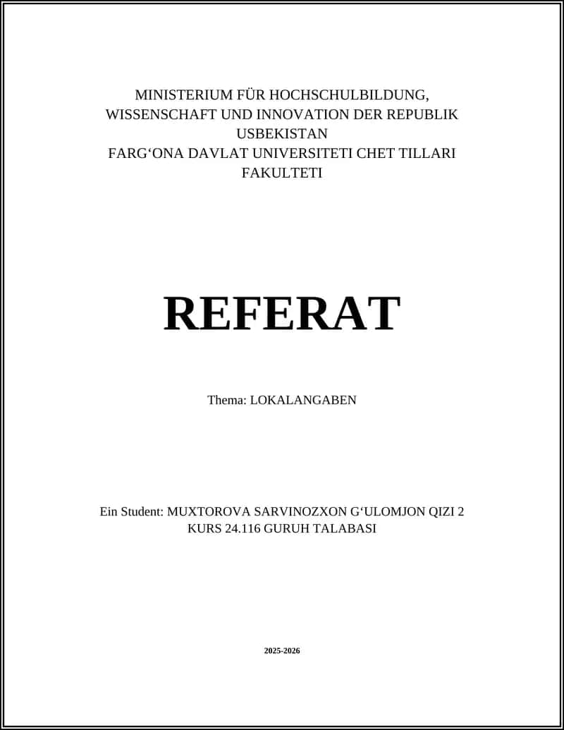 LOKALANGABEN 1