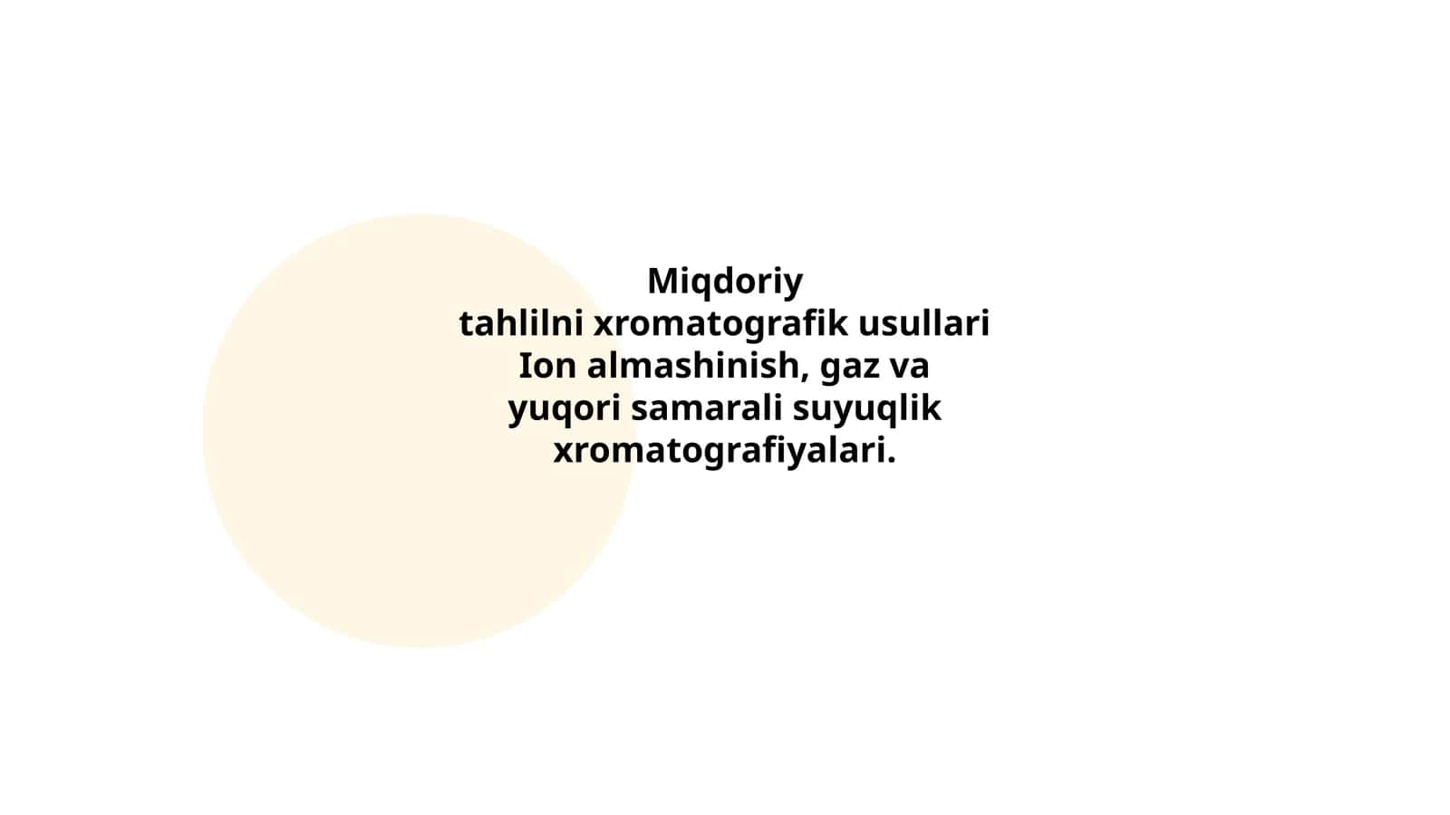 Miqdoriy tahlilni xromatografik usullari 1
