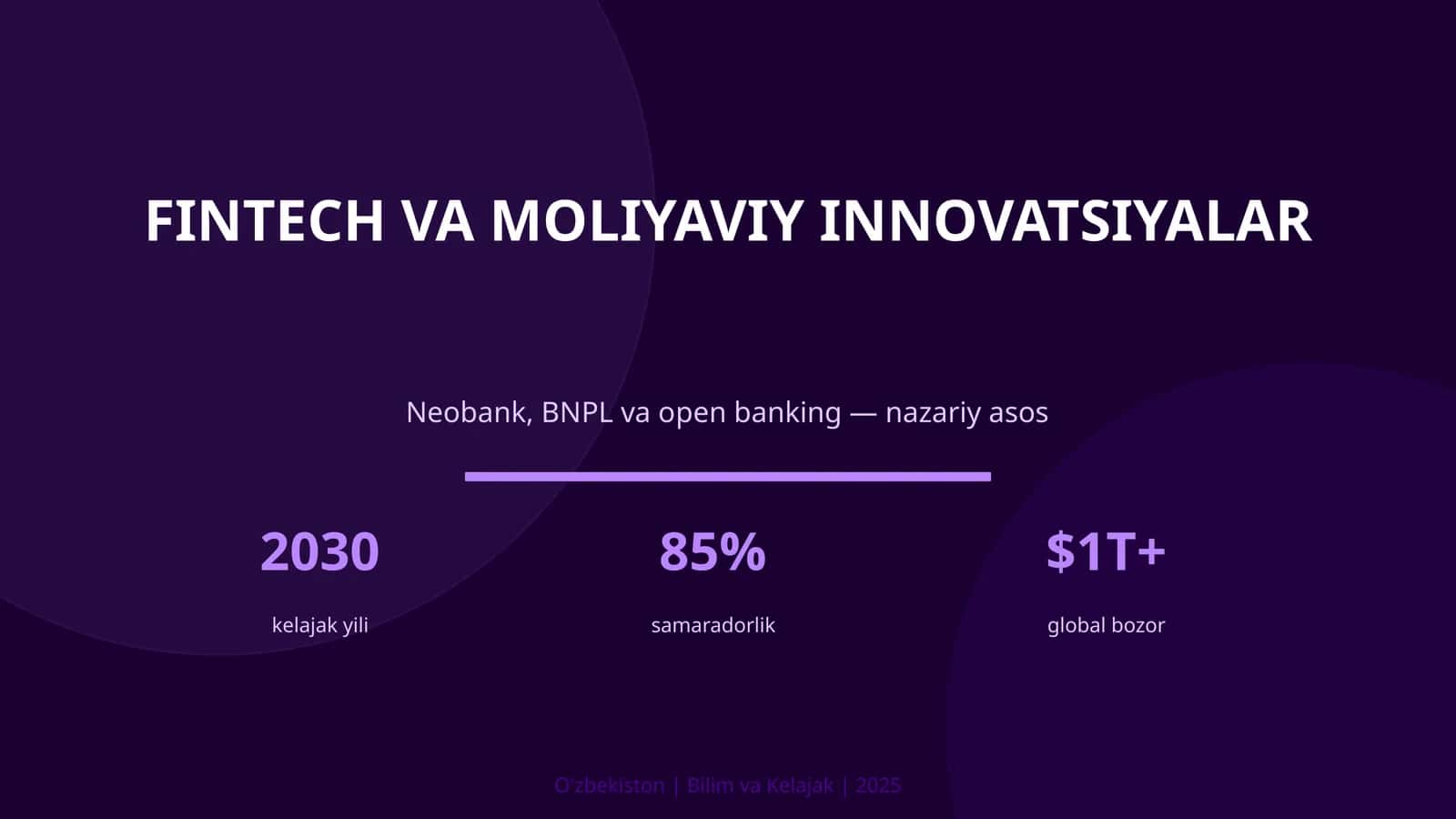 FINTECH VA MOLIYAVIY INNOVATSIYALAR 1