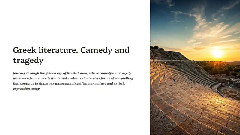 Greek Drama: Comedy and Tragedy 1
