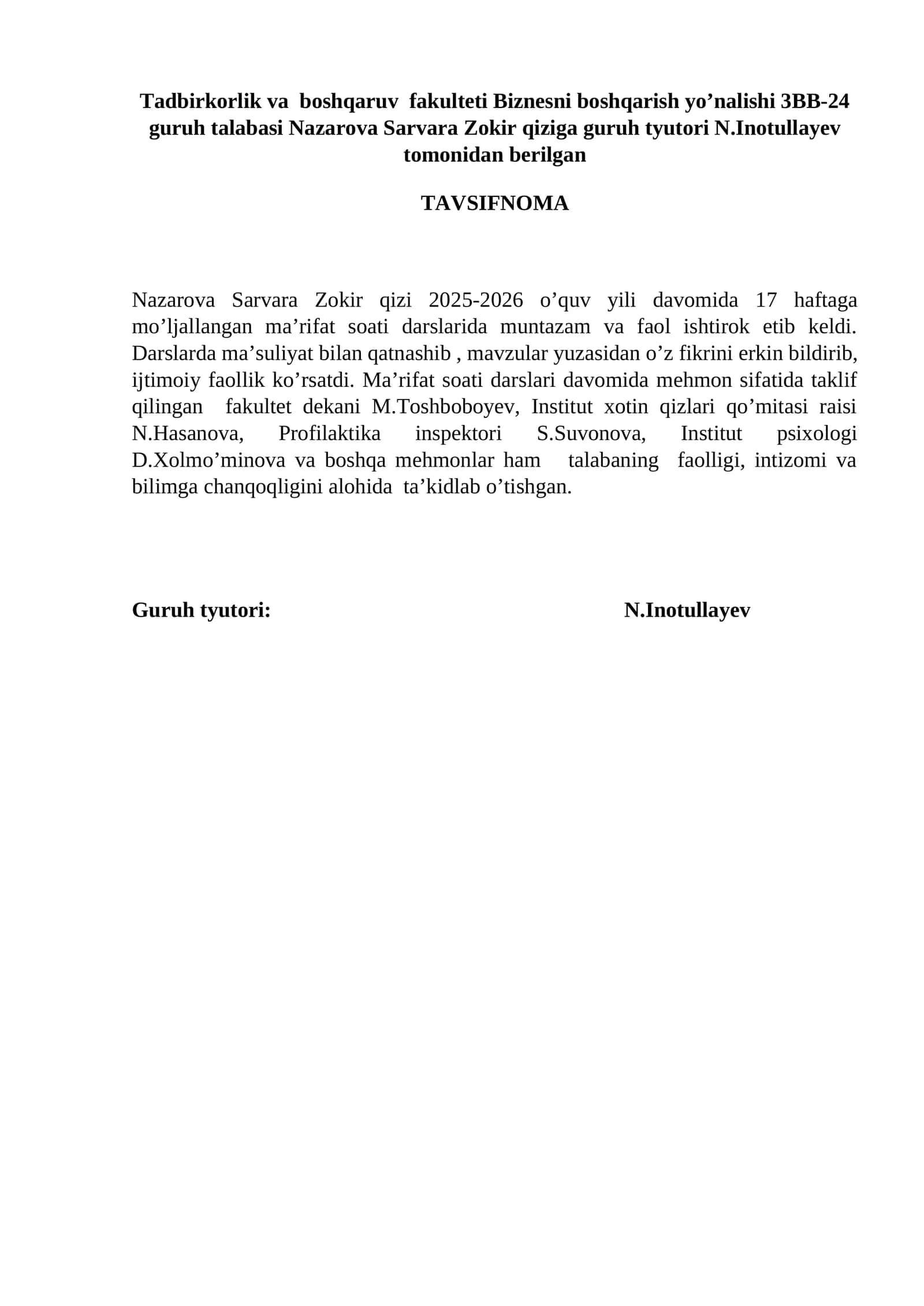 Ma'rifat soati darslari 1
