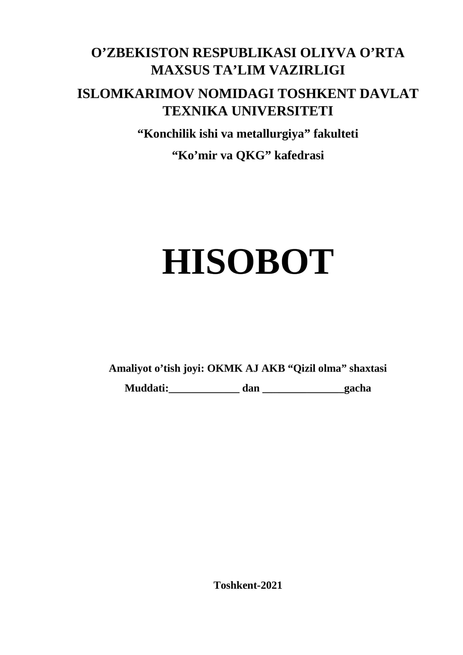 HISOBOT 1