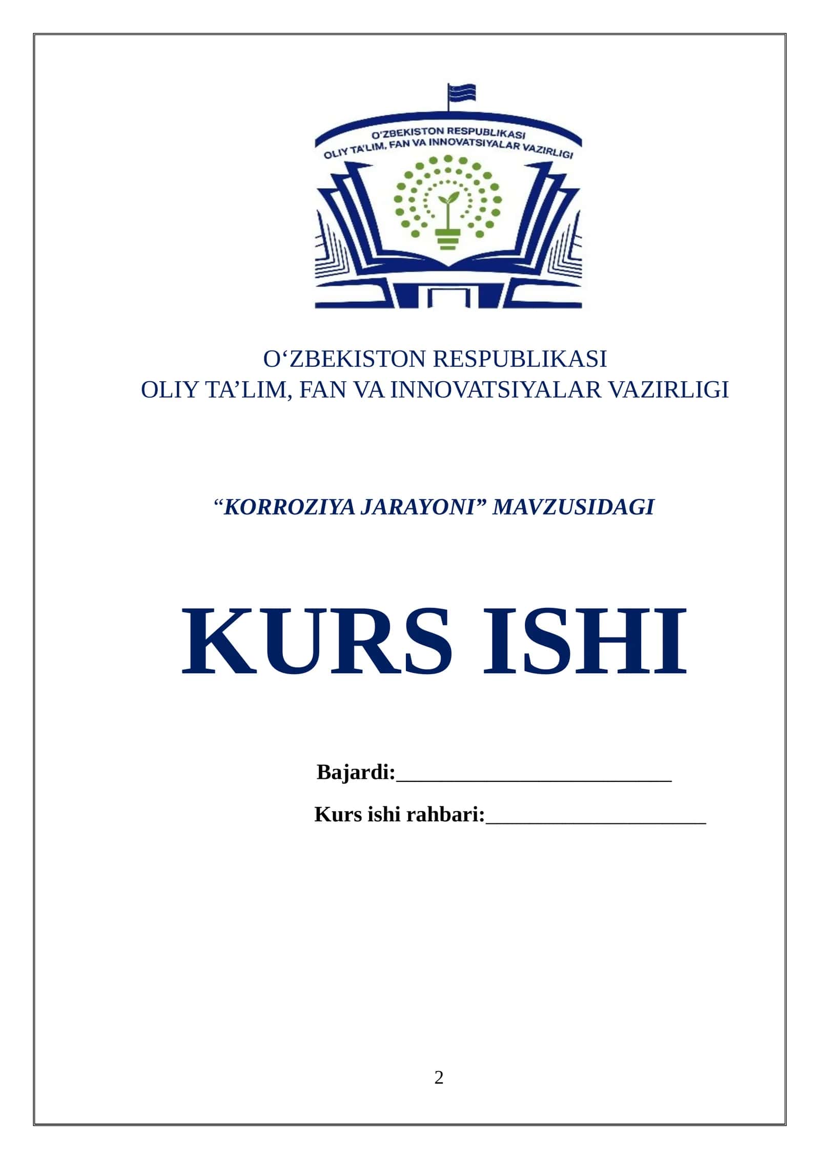 KORROZIYA JARAYONI 1