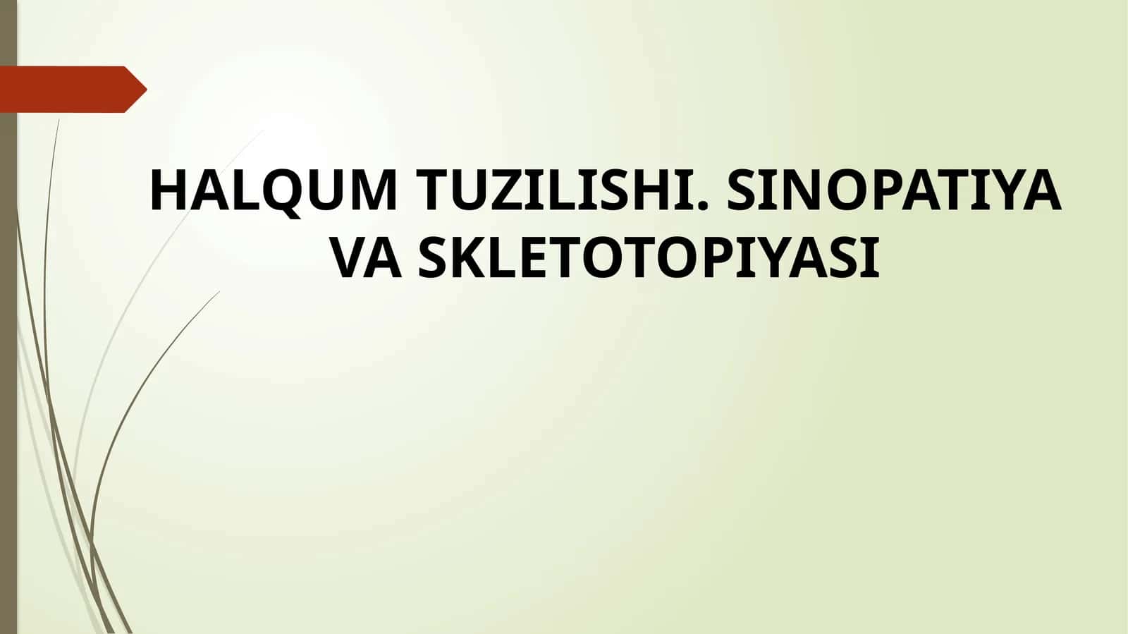 HALQUM TUZILISHI 1