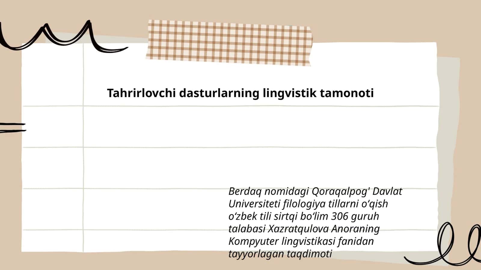 Tahrirlovchi dasturlarning lingvistik tamonoti 1