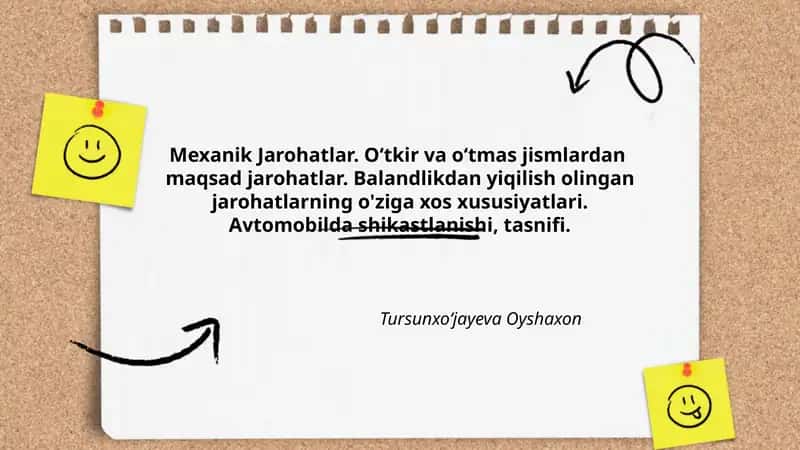 Mexanik Jarohatlar 1