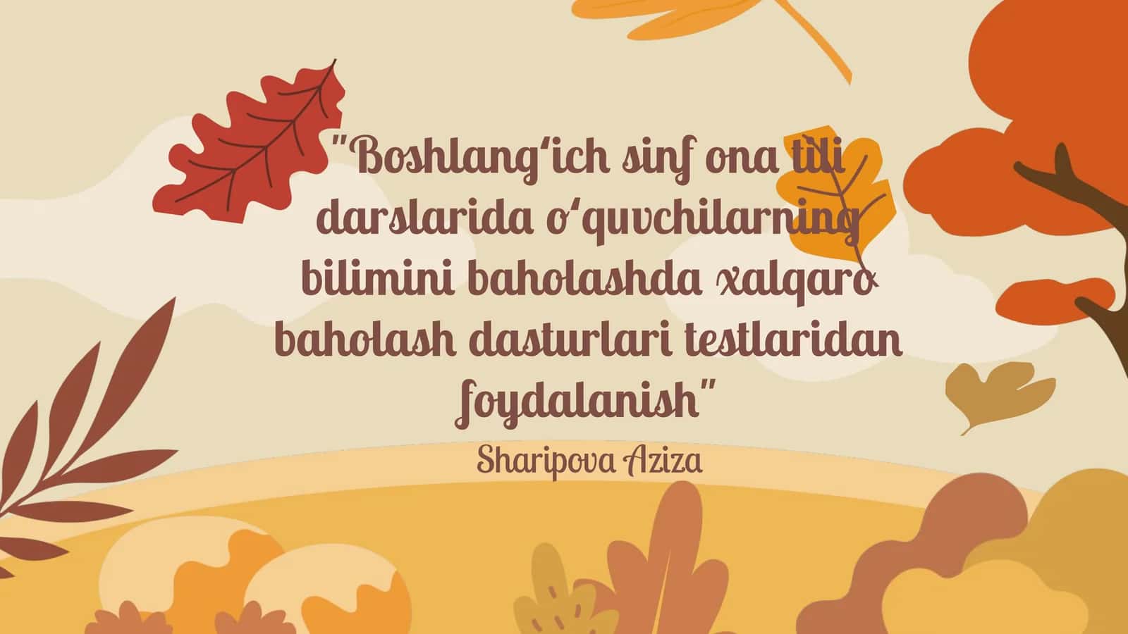 Xalqaro Baholash Dasturlari Tushunchasi 1