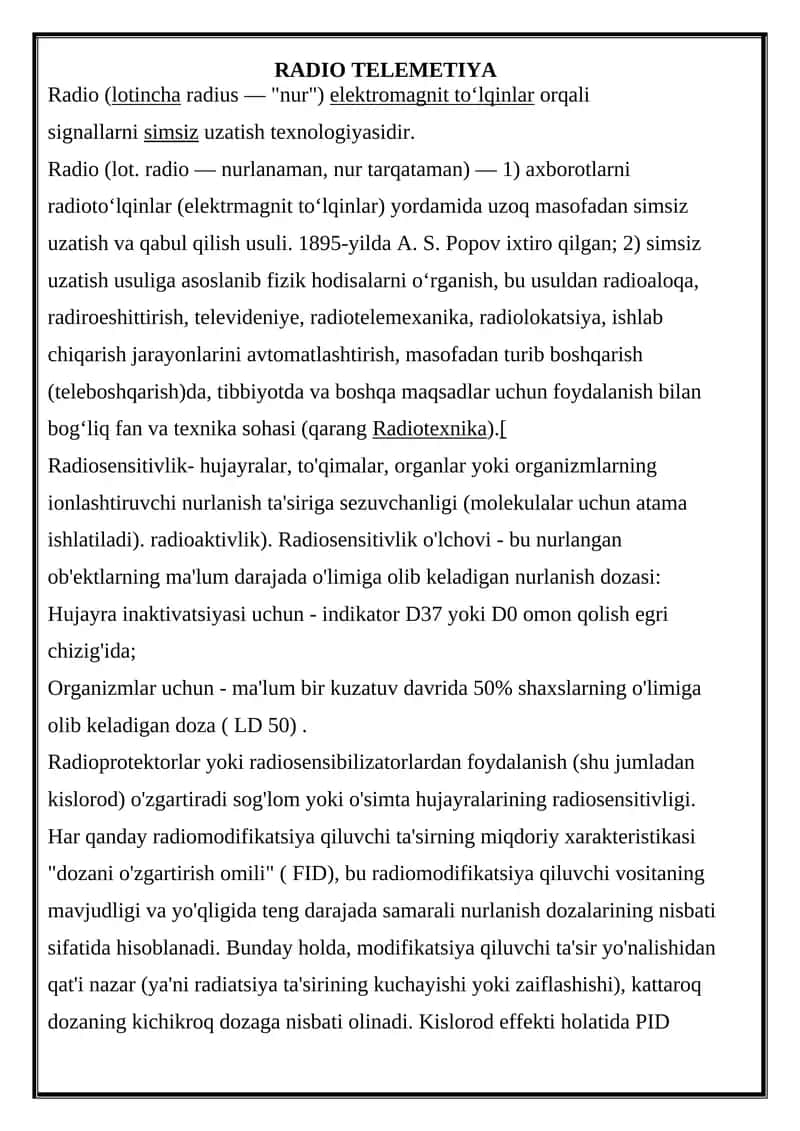 RADIO TELEMETIYA 1
