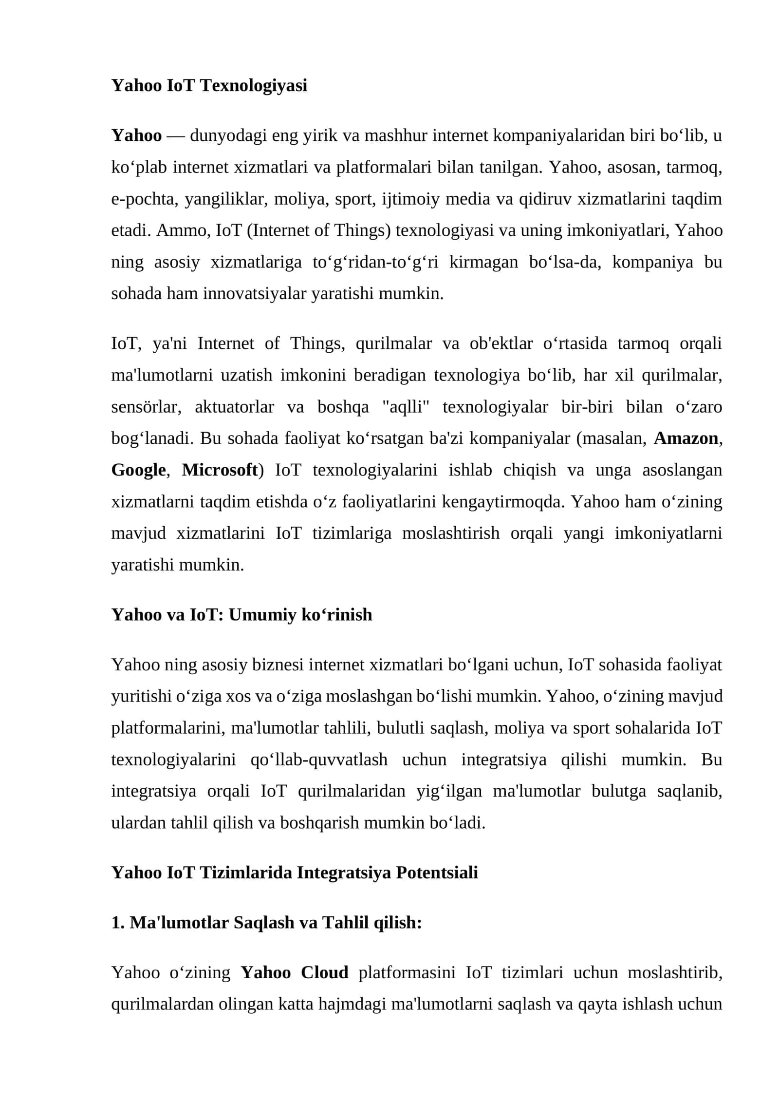 Yahoo IoT Texnologiyasi 1